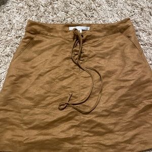 Suede skirt